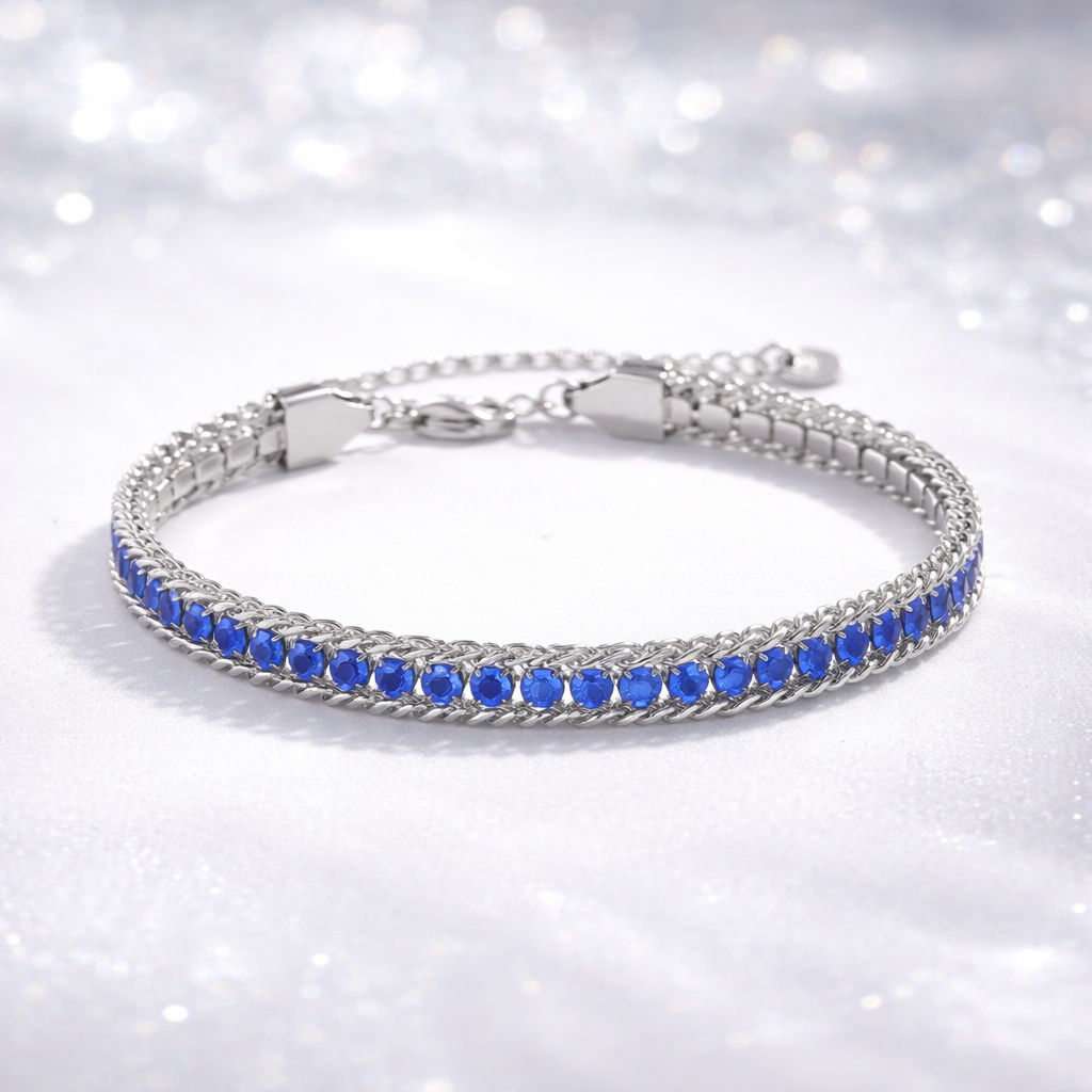 Saffieren tennisarmband | Witgoud