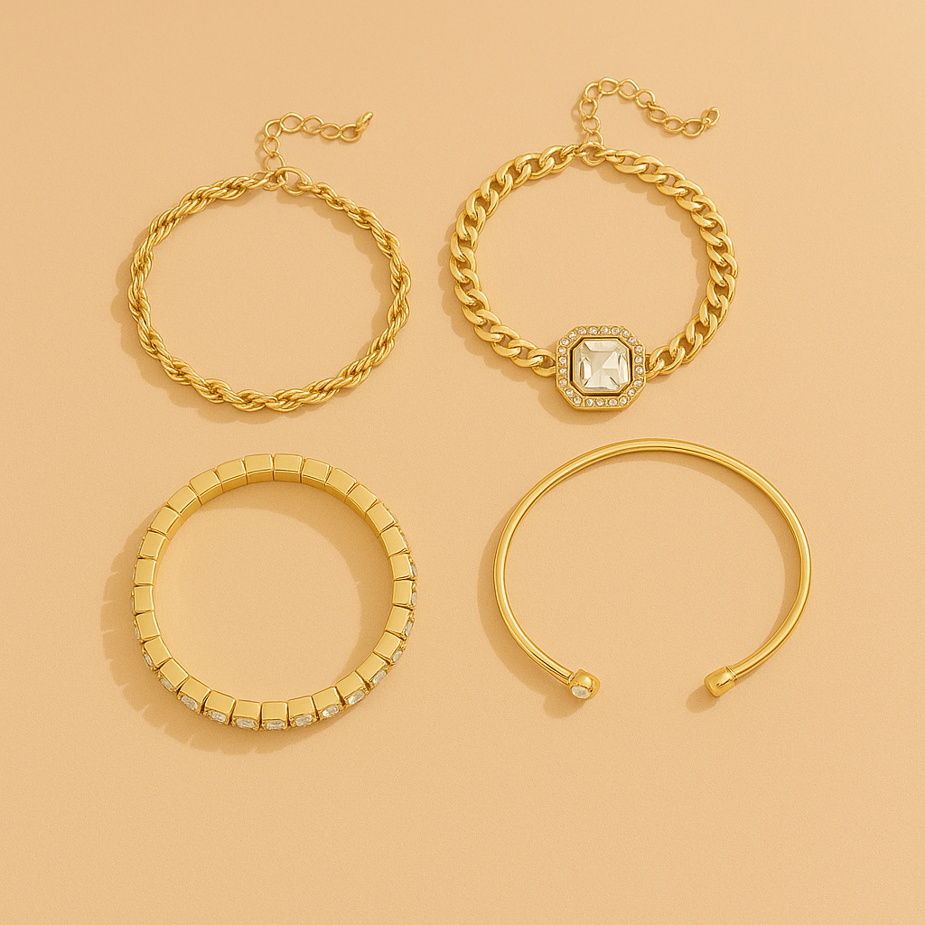 Domitia Calvina Gouden Armbandset | Elegante Afwerking