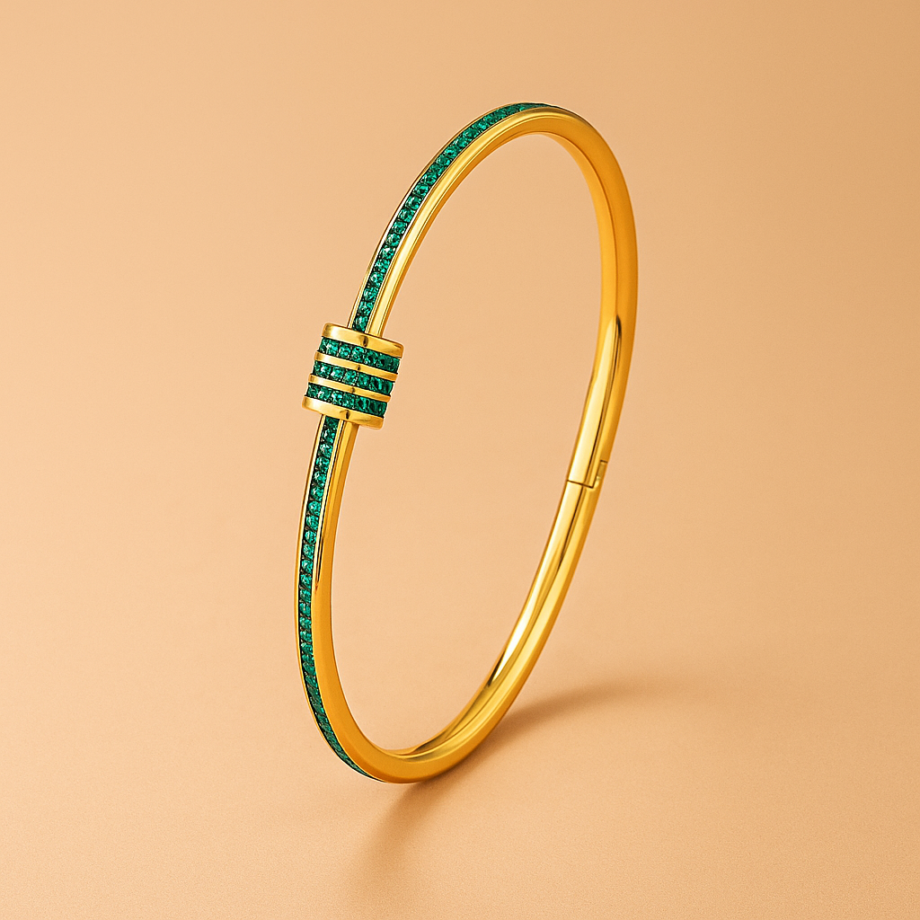 Tessandra Virelli – Zwarte Armband met Goud