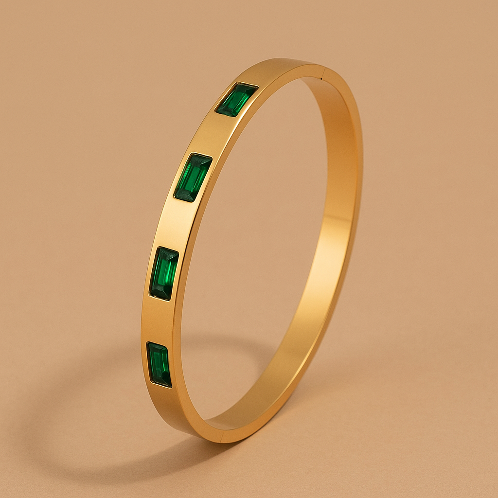 Renata Scarlatti | Elegante Roze Gouden Armband