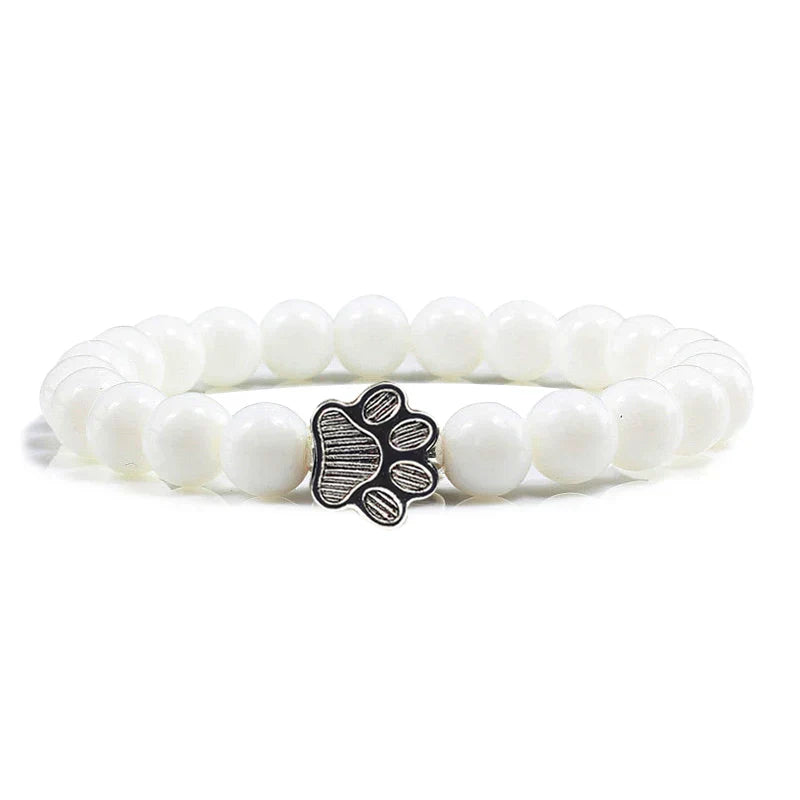 Armband met kralen en pootmotief
