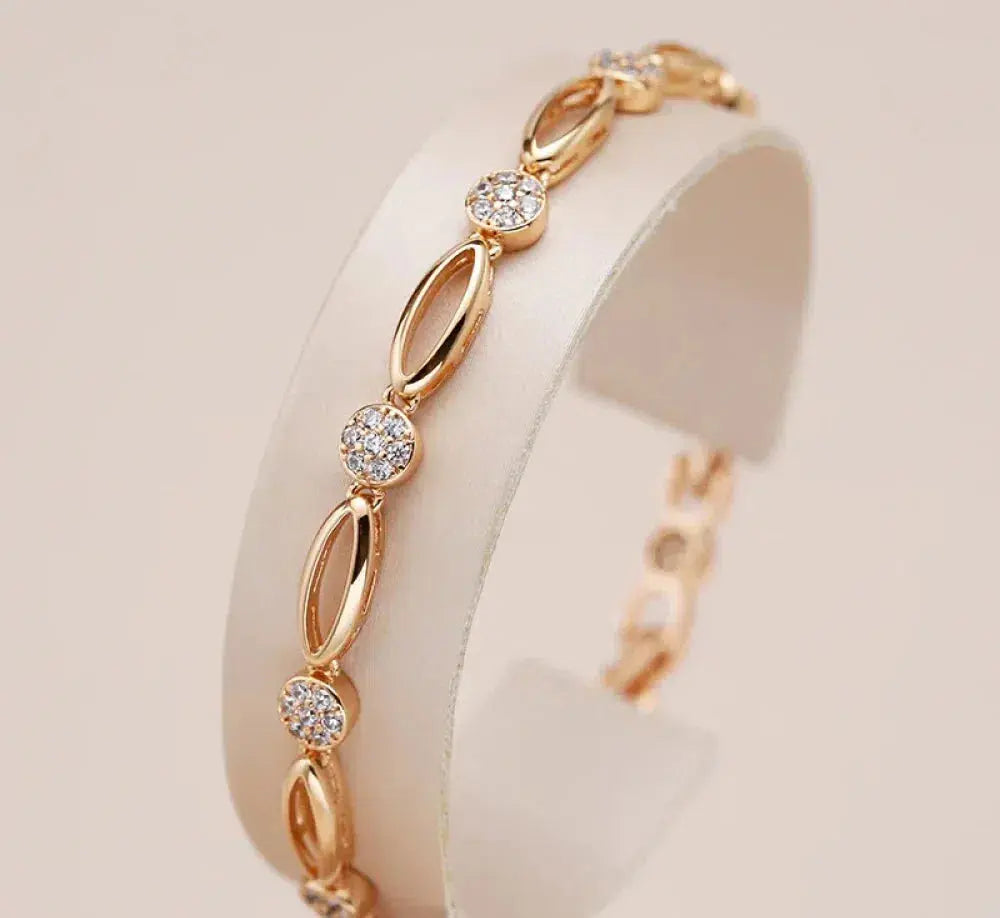 Gouden zirkonia-armband