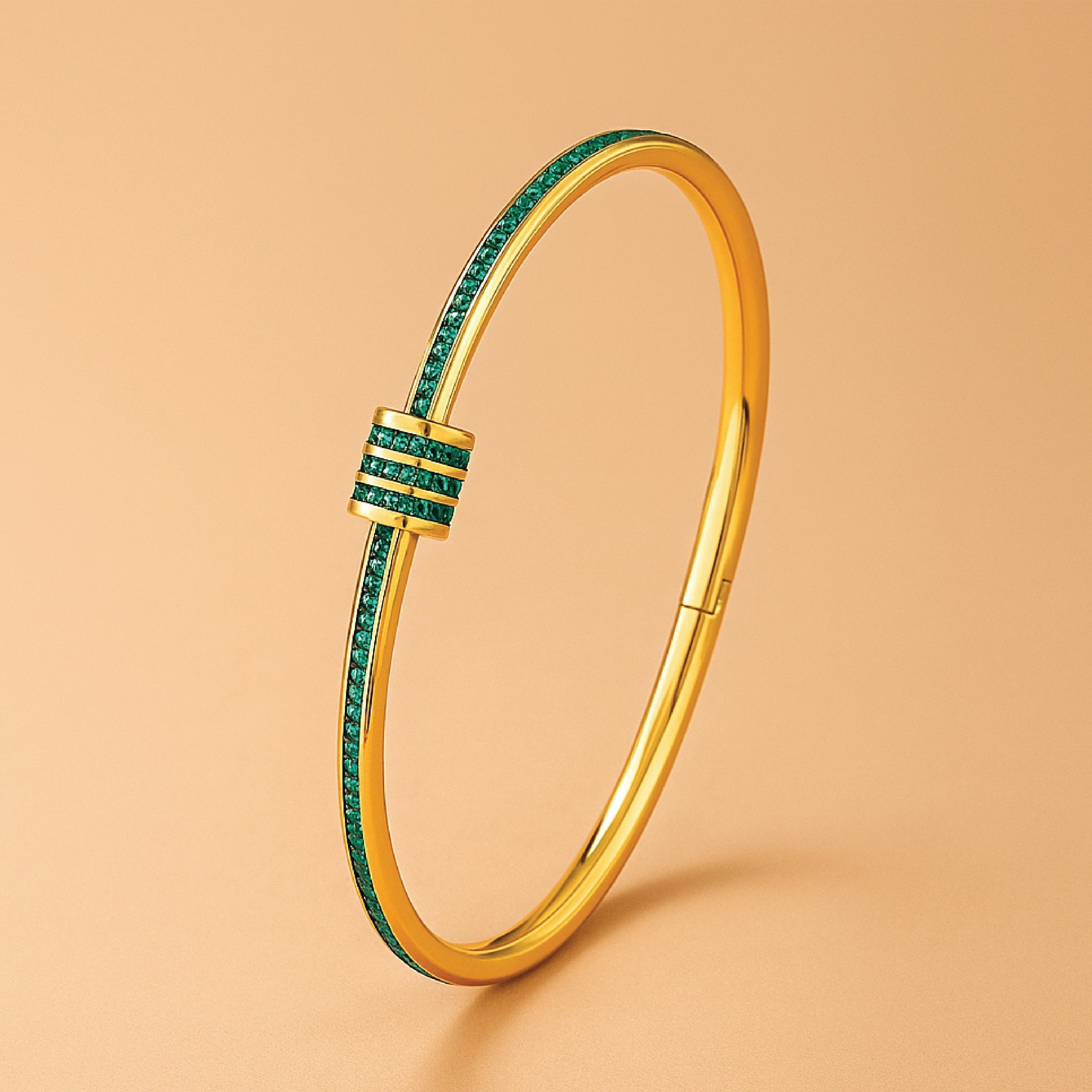 Tessandra Virelli – Groene Armband in Goud