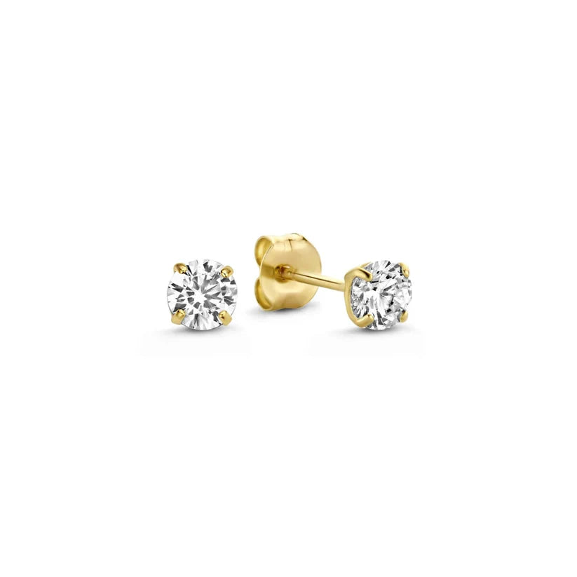 Dara Brillane Stenen Oorbellen Set | Goud