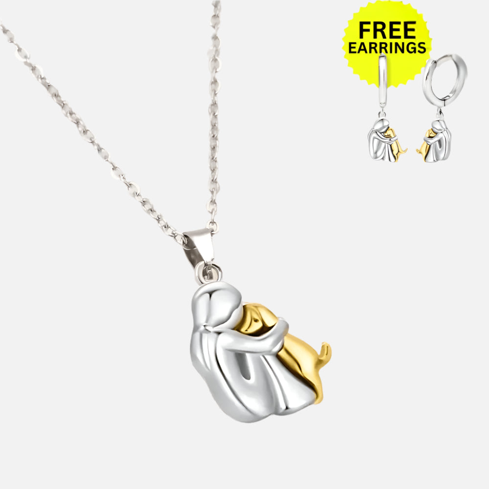 Hangerketting met bijpassende oorbellen