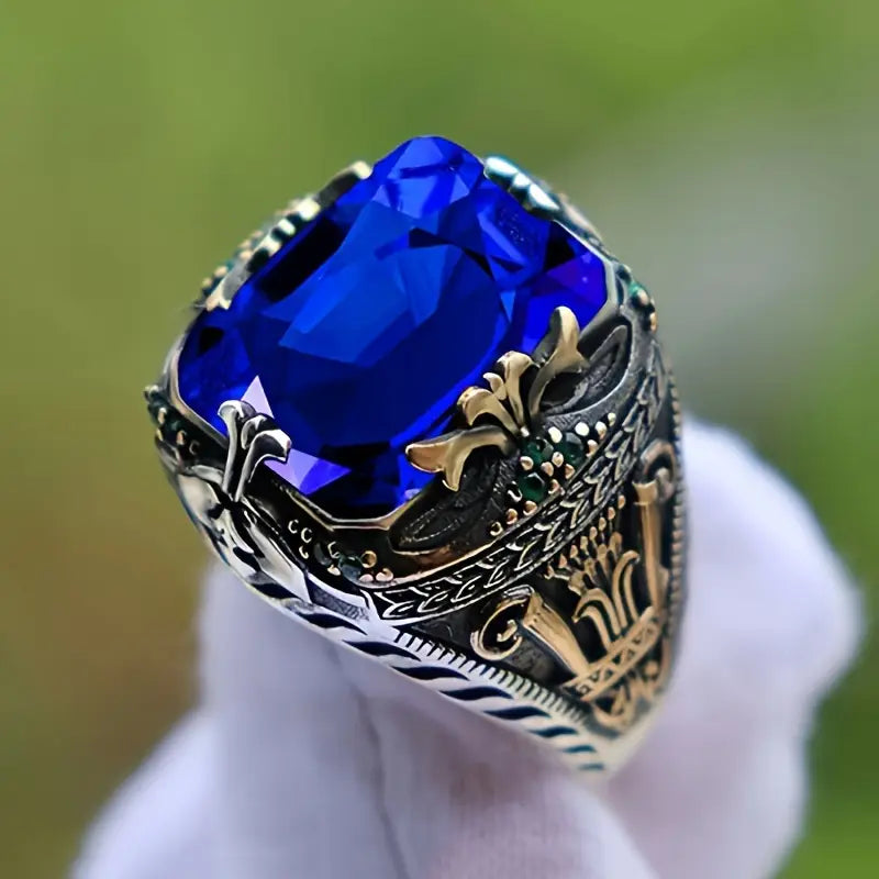 Klara Saphira Ring | Gemengd goud