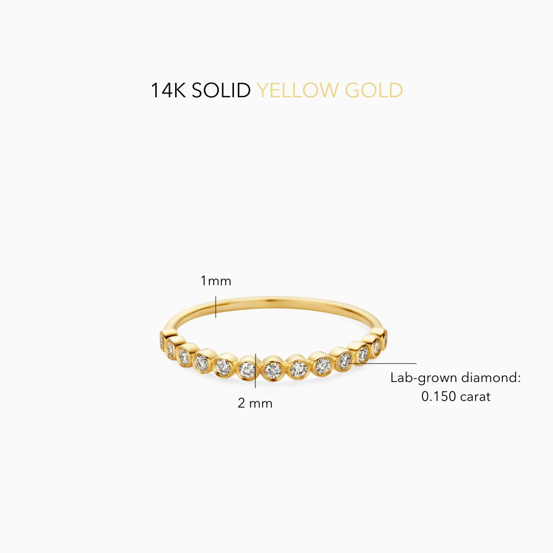 Diamanten Bubbelring | Goud