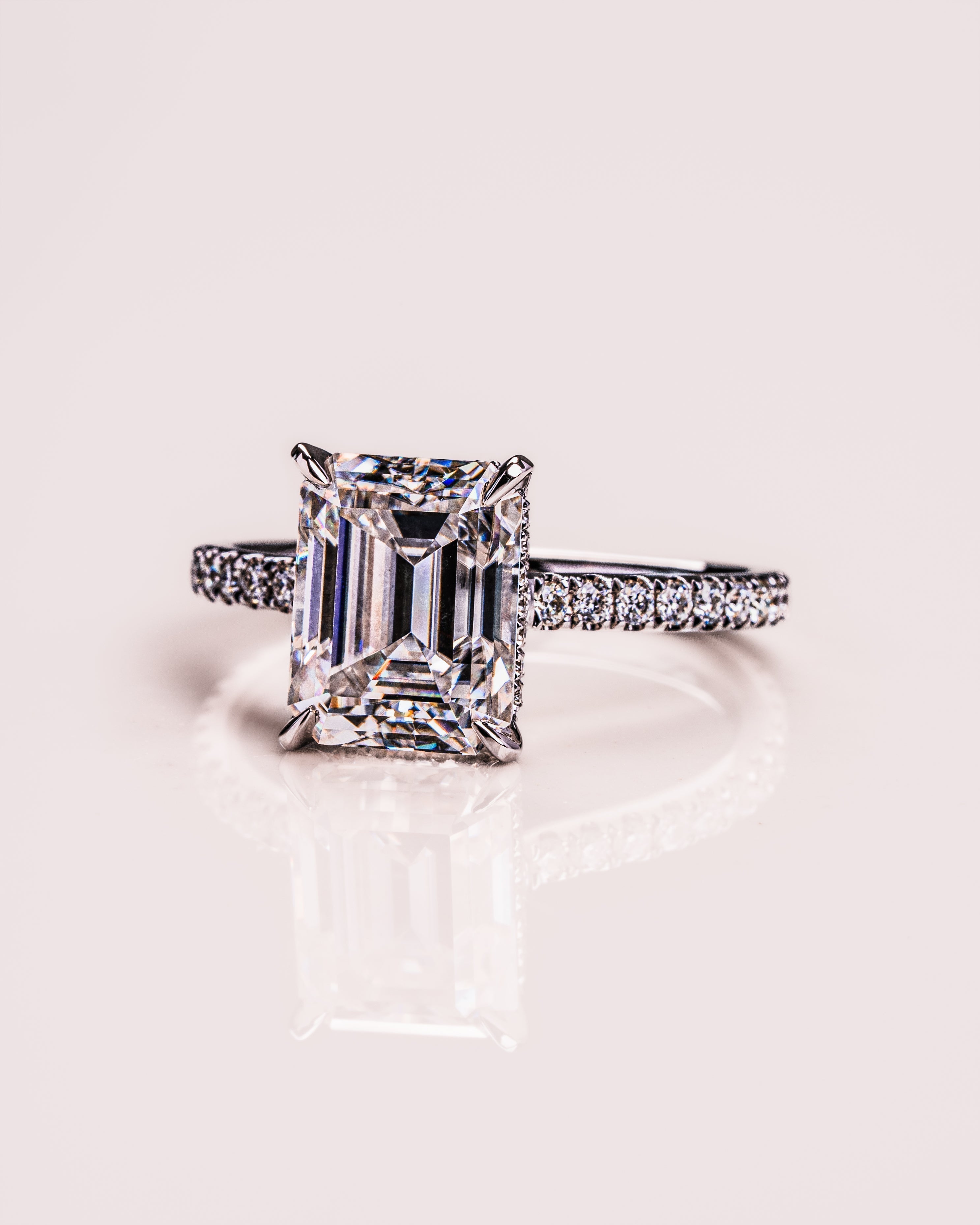 Jasmin (met Pavé) - Smaragd | Zilver