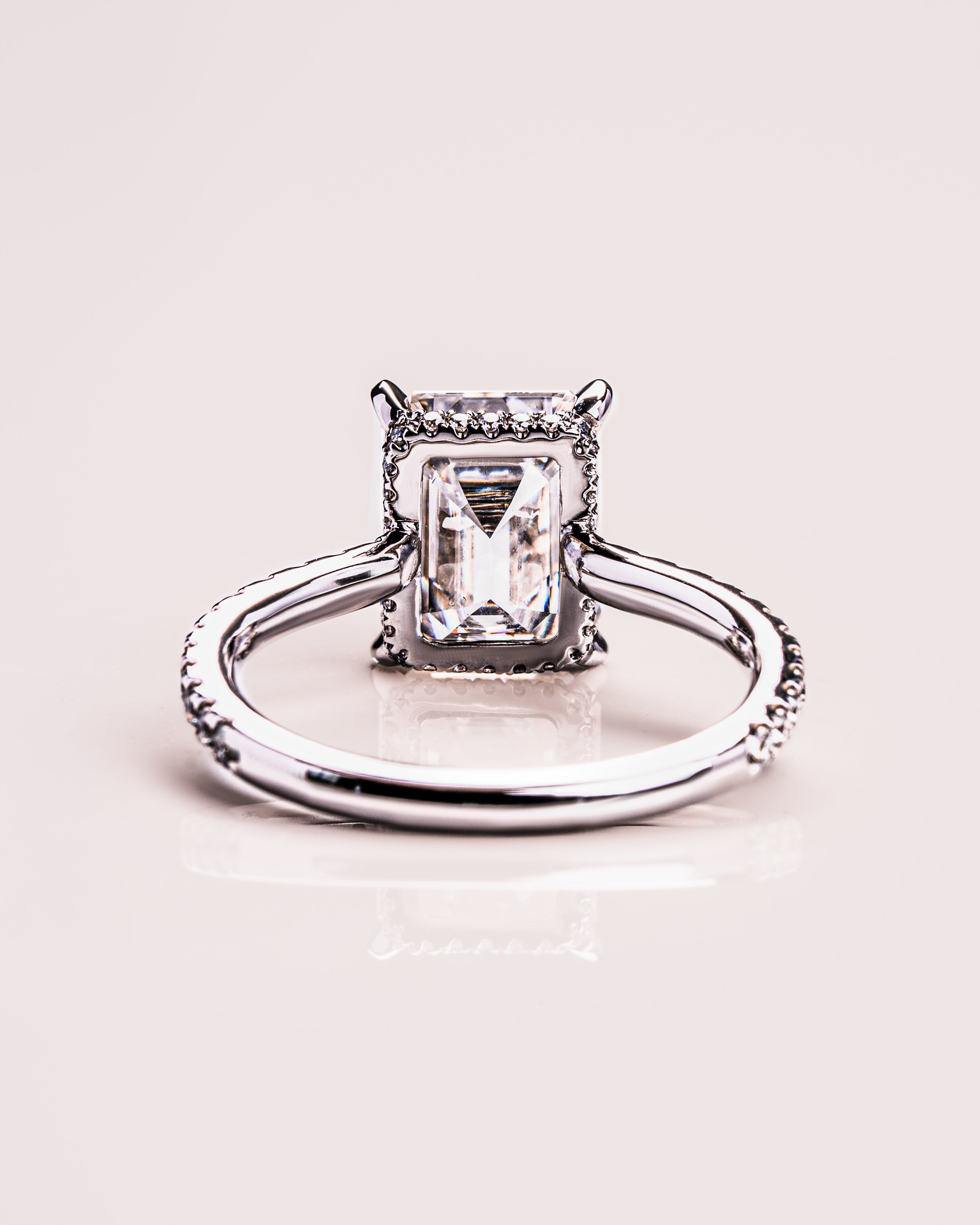 Jasmin (met Pavé) - Smaragd | Zilver