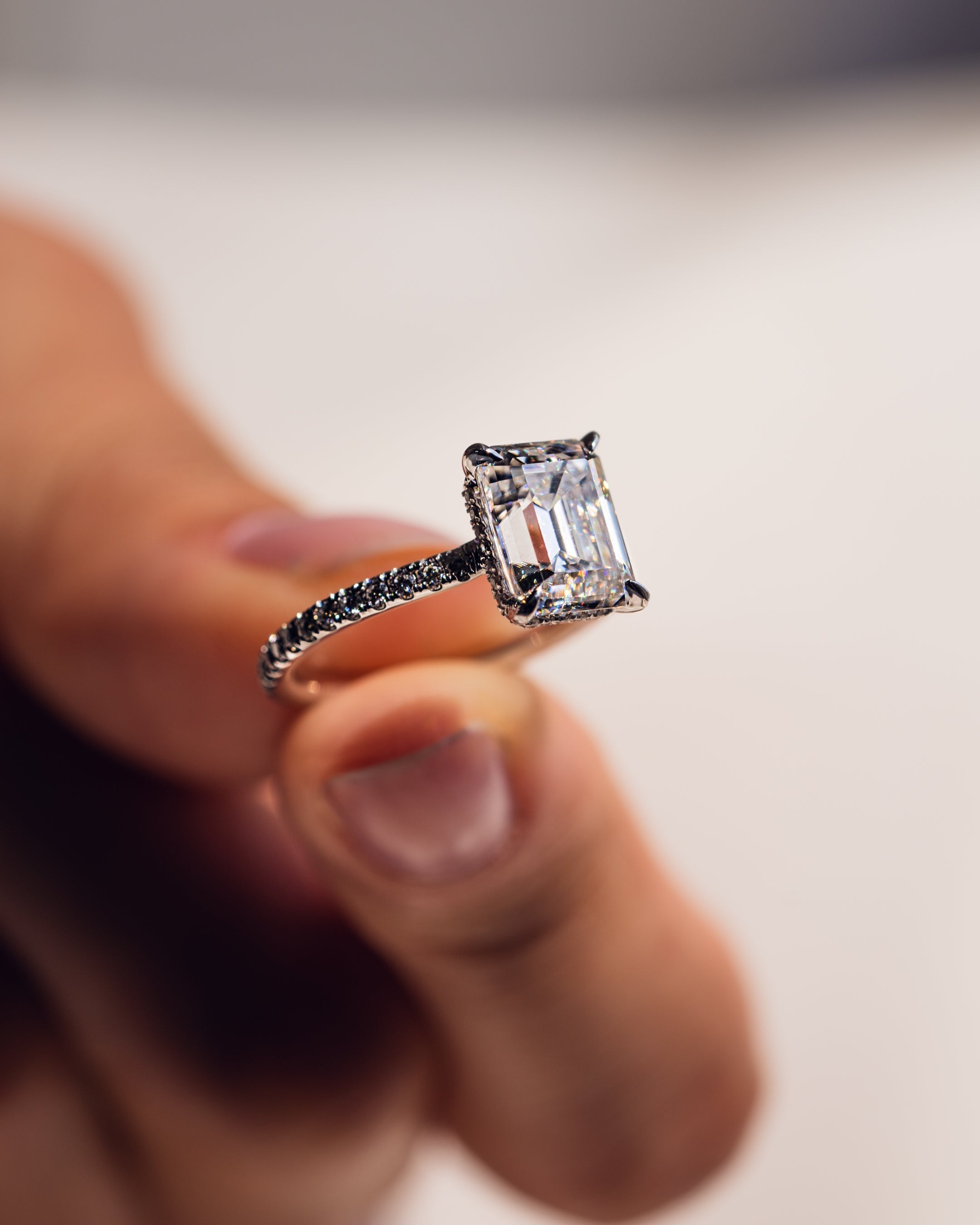 Jasmin (met Pavé) - Smaragd | Zilver
