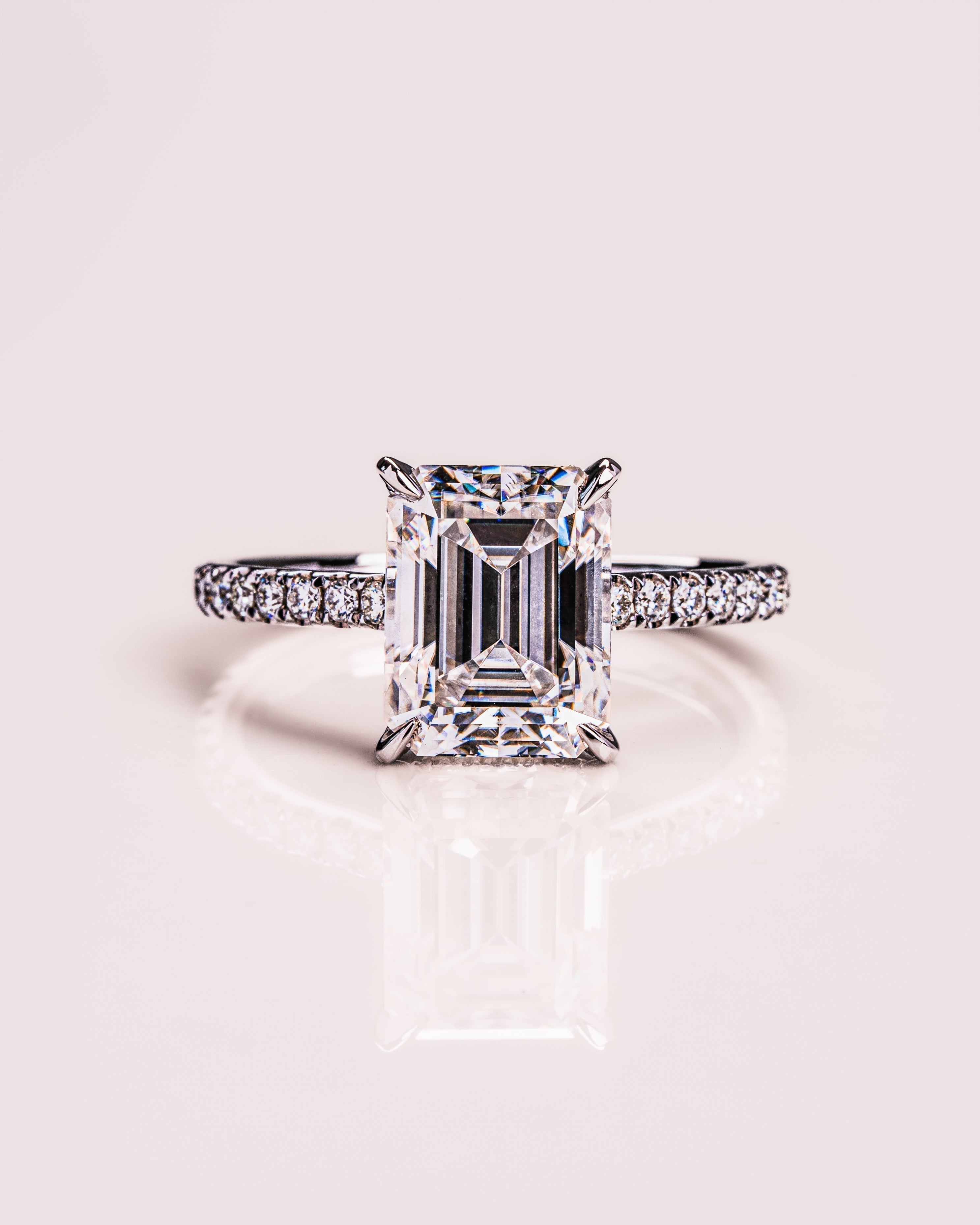 Jasmin (met Pavé) - Smaragd | Zilver