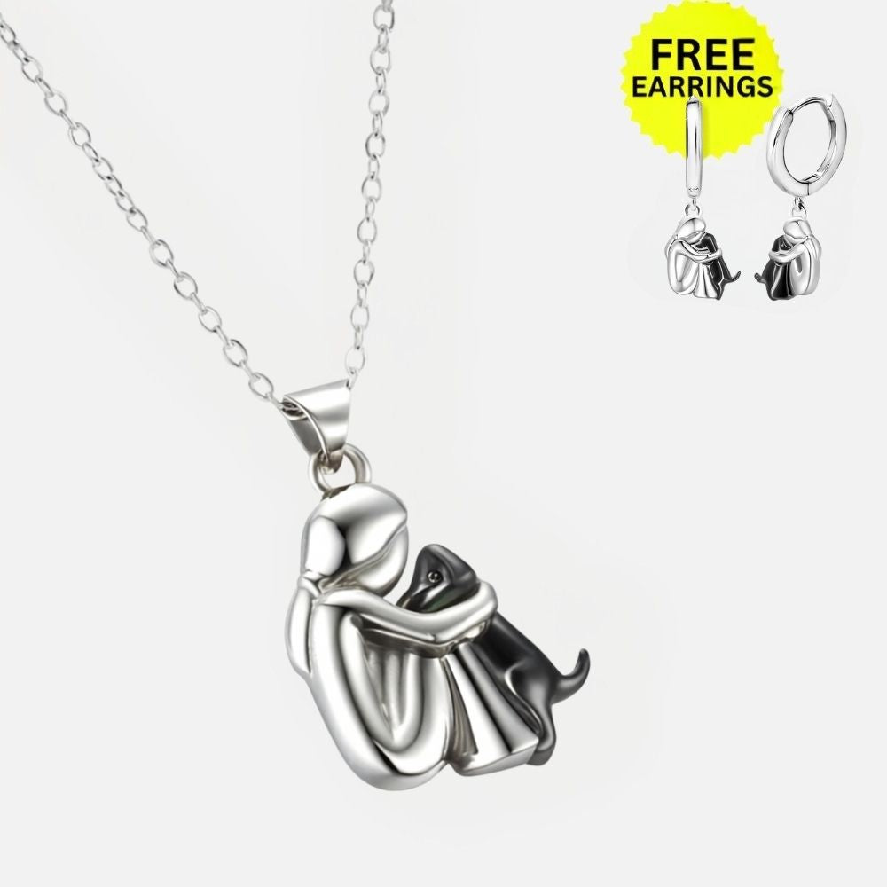 Hangerketting met bijpassende oorbellen