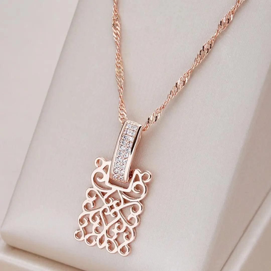 Elegante Gouden Mandala-Ketting