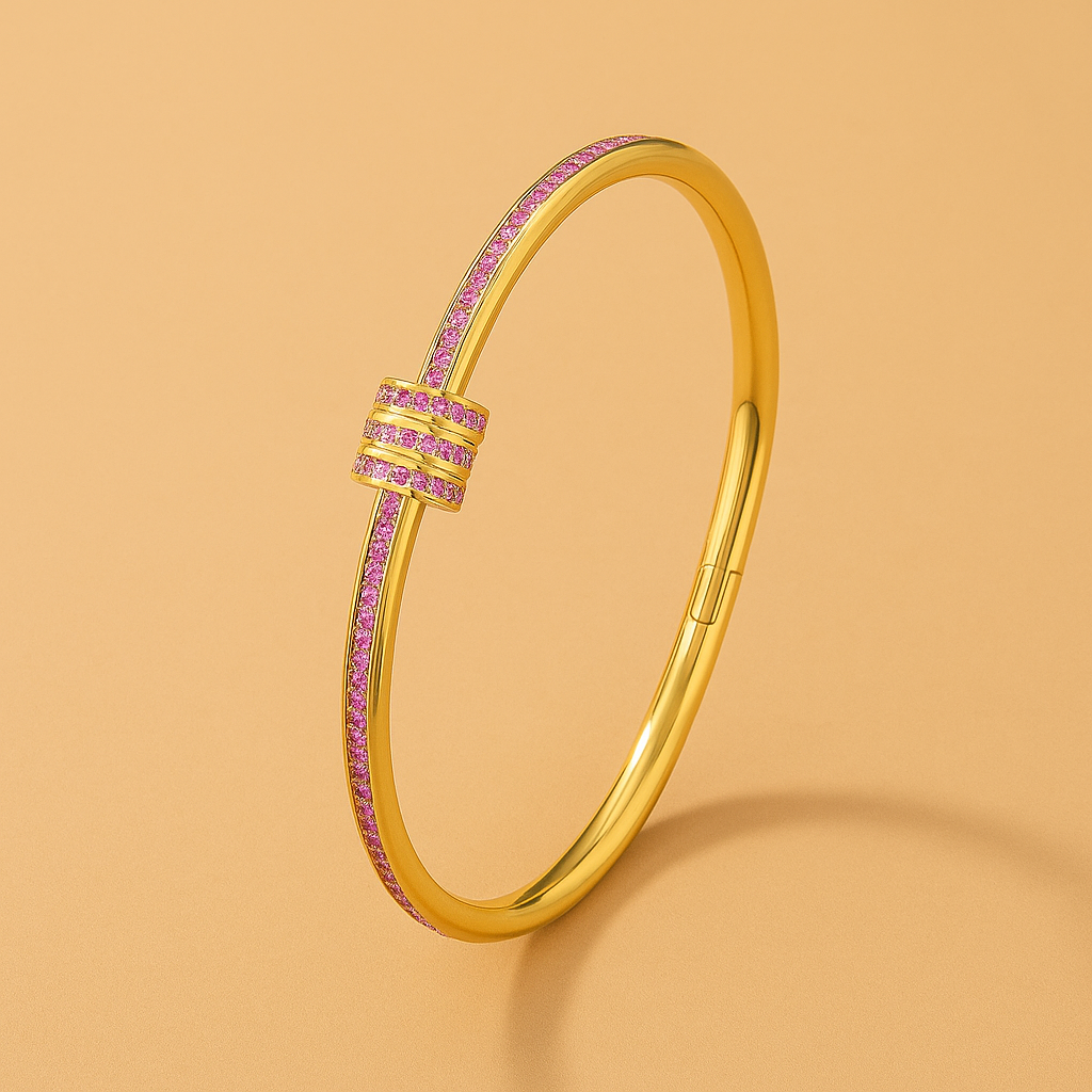 Tessandra Virelli – Groene Armband in Goud