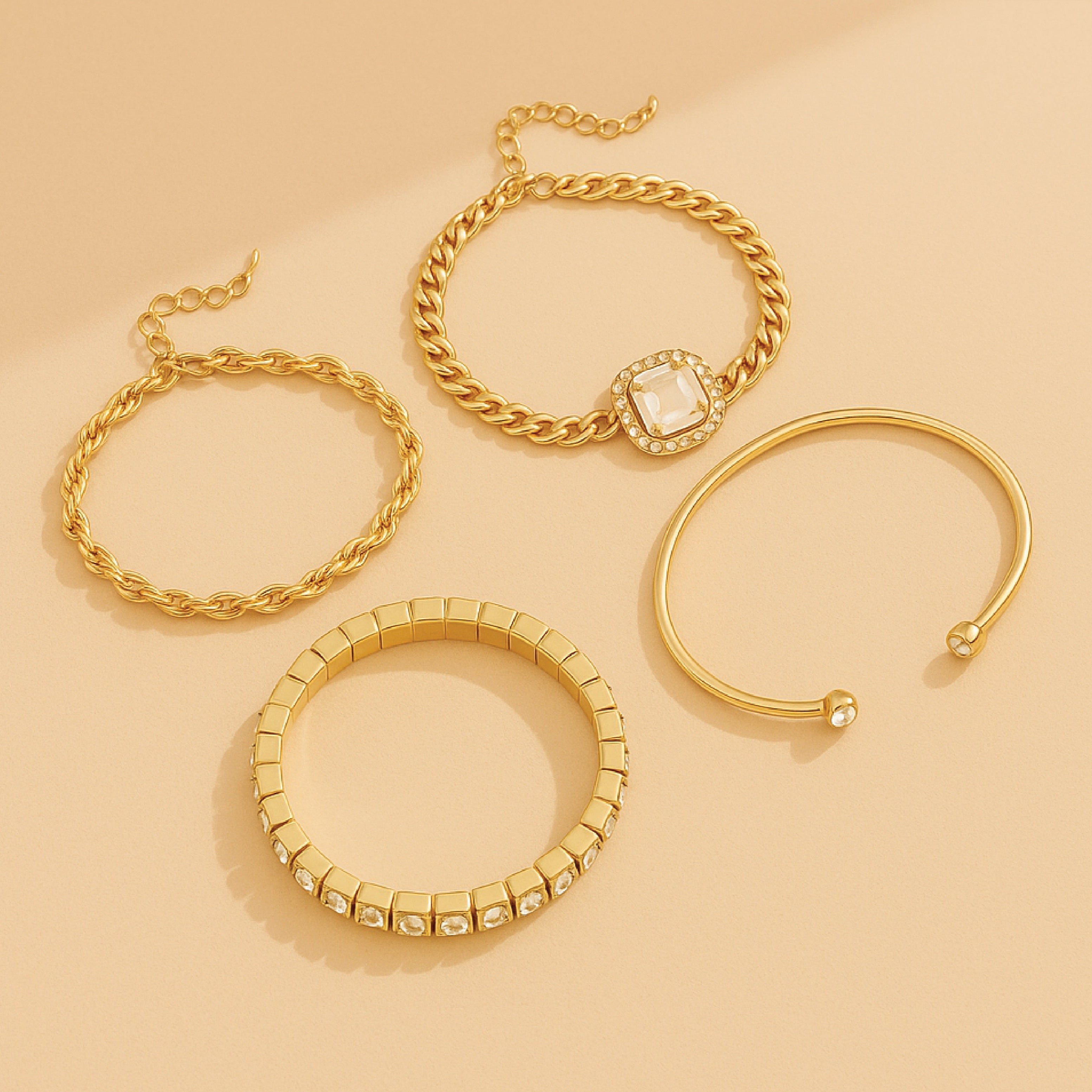 Domitia Calvina Gouden Armbandset | Elegante Afwerking