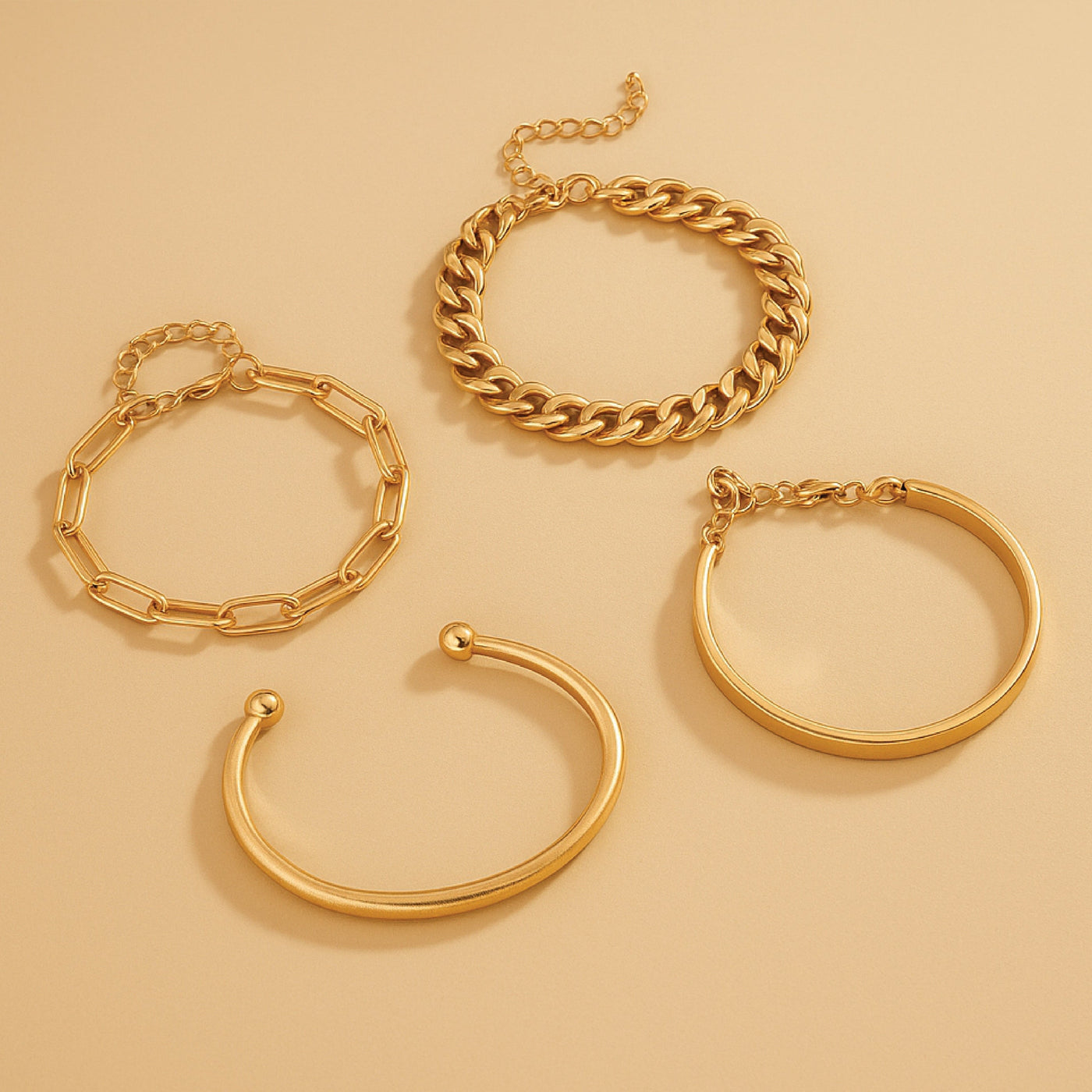 Sophisticated White Gold Elan Mercer Bracelet Set main image 1