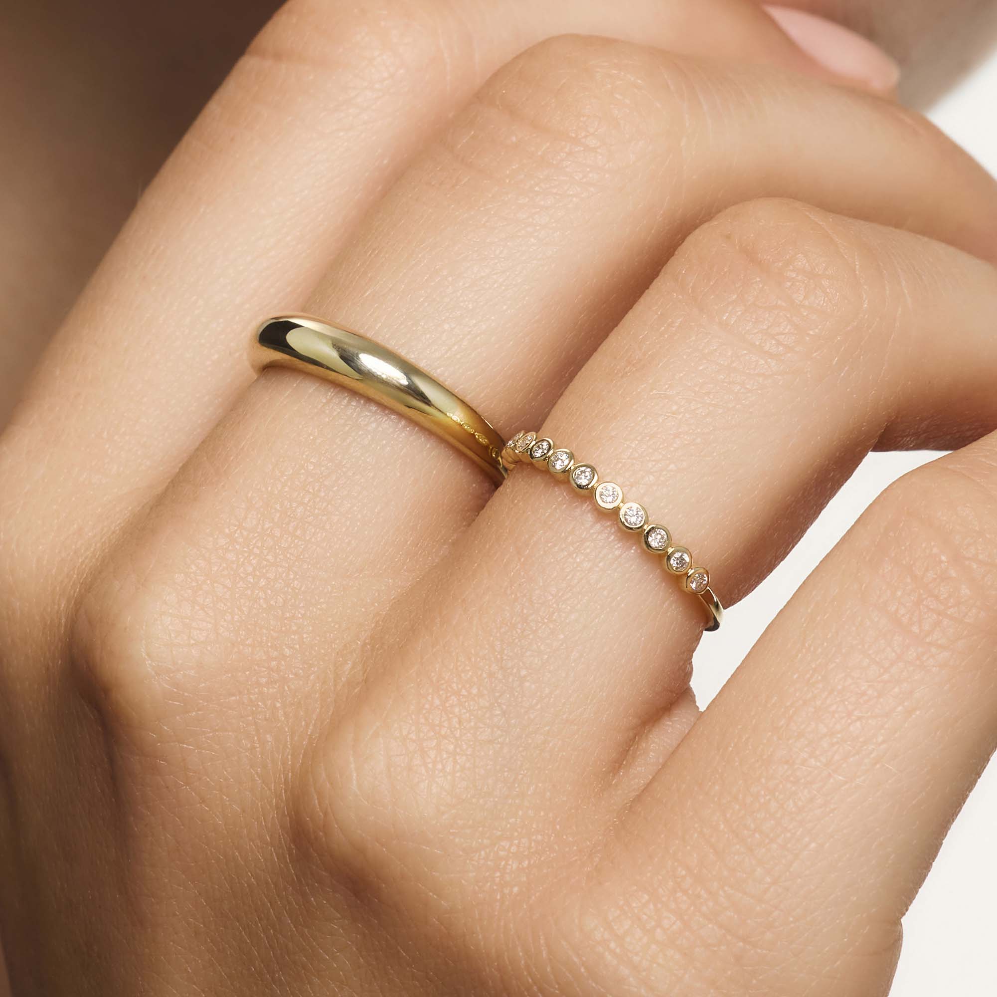 Diamanten Bubbelring | Goud