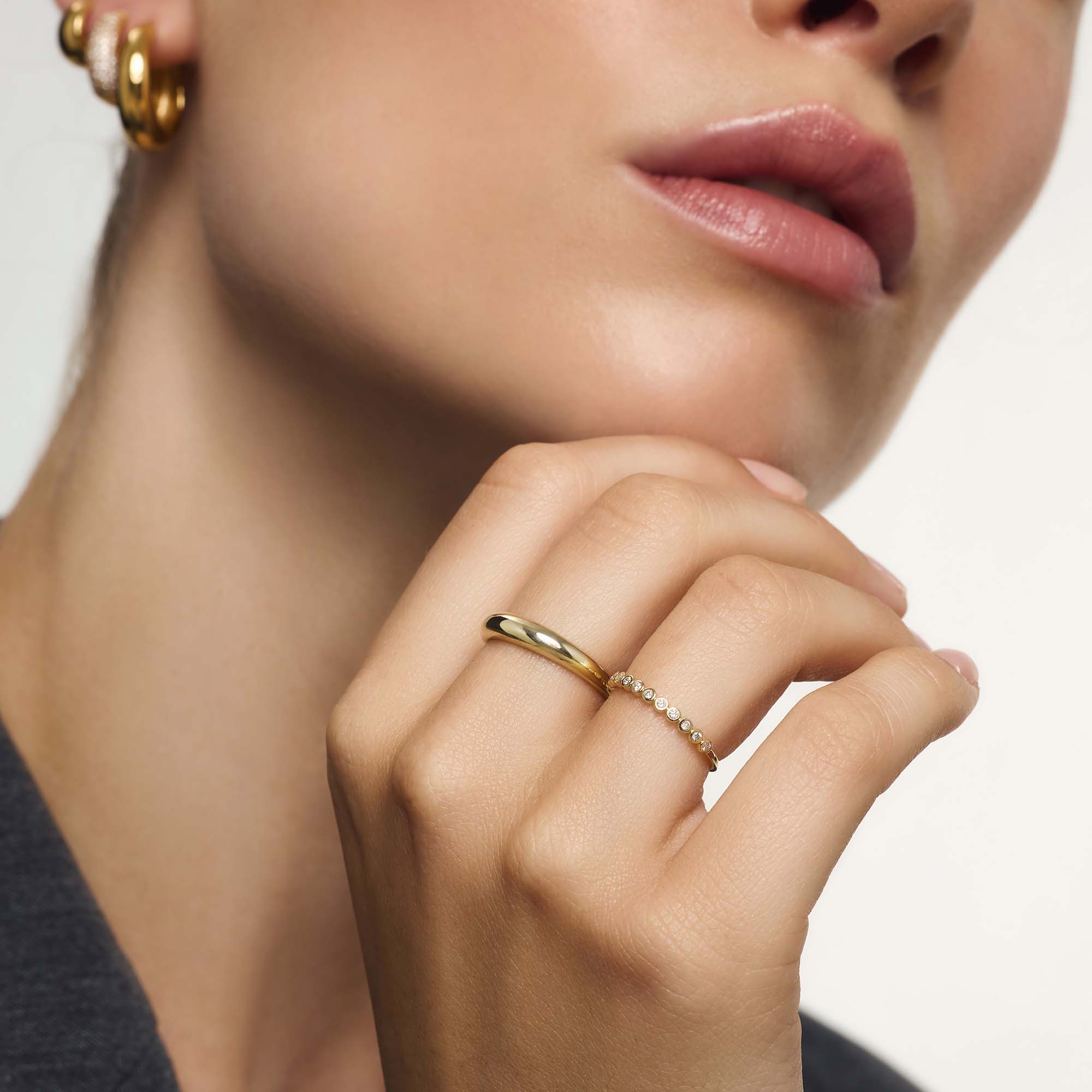 Diamanten Bubbelring | Goud
