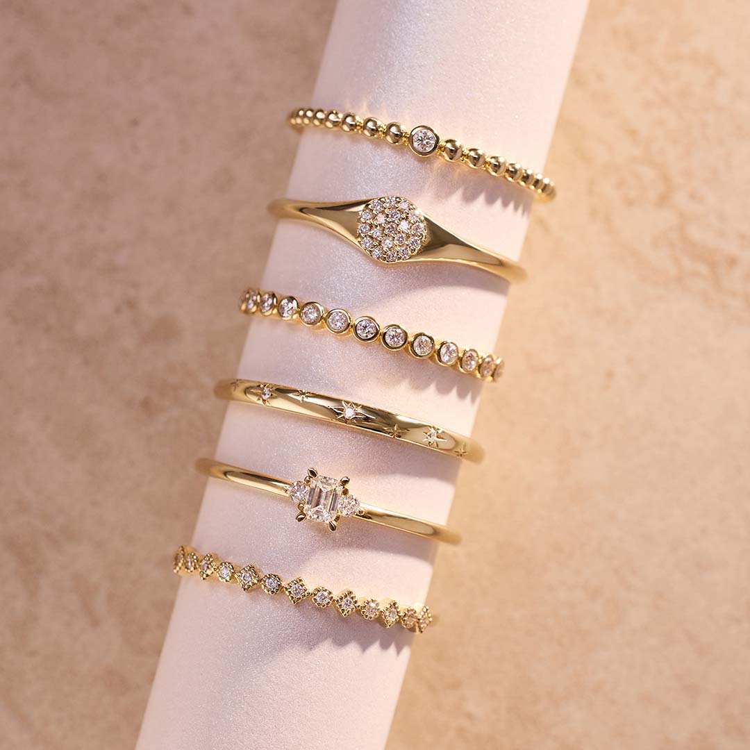 Diamanten Bubbelring | Goud