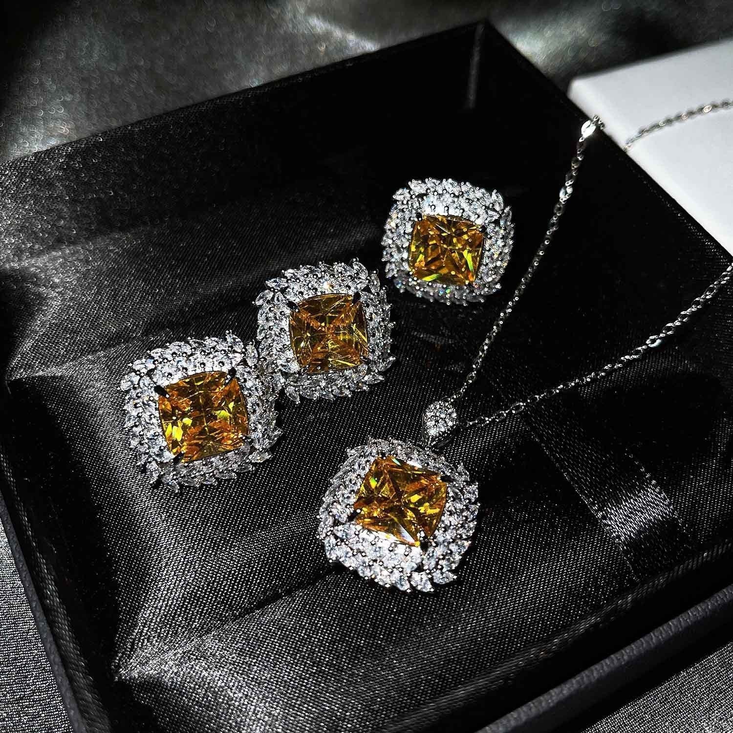 Caelith Verdane Gele Set | Witgoud