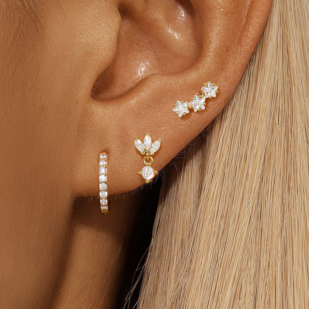 Trio Mila Essentials Oorbellen | Goud