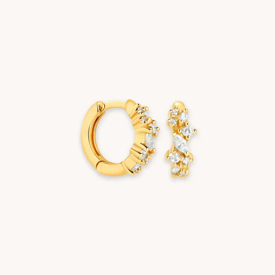 Kristal Cluster Huggies | Goud