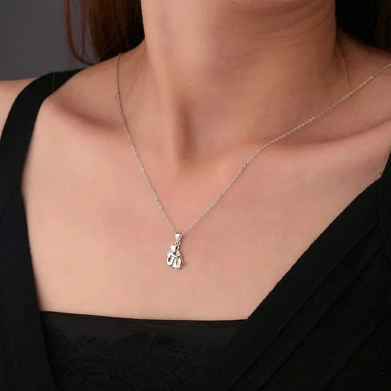 Hangerketting met bijpassende oorbellen