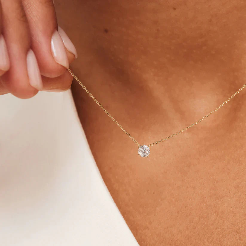 Cléa Moissaniet Stenen Ketting | Goud
