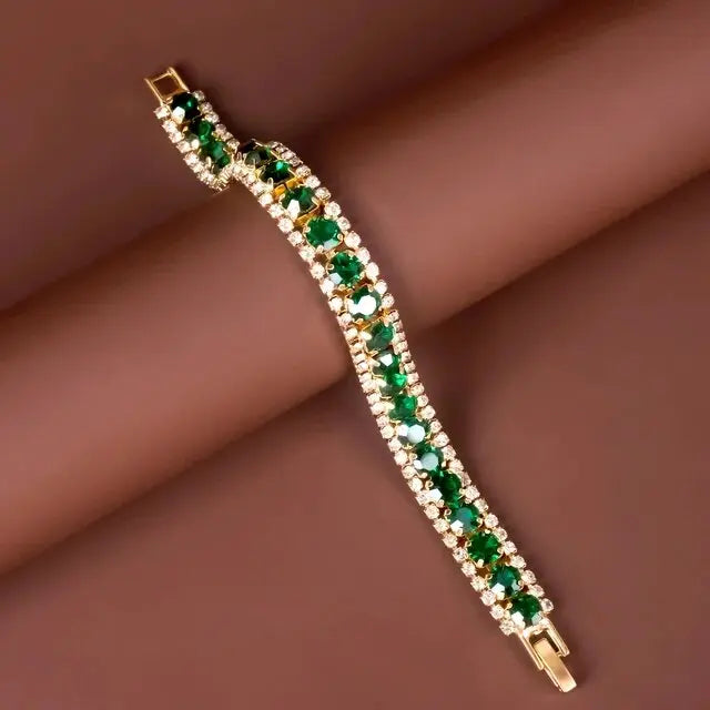 Gouden Groene Armband