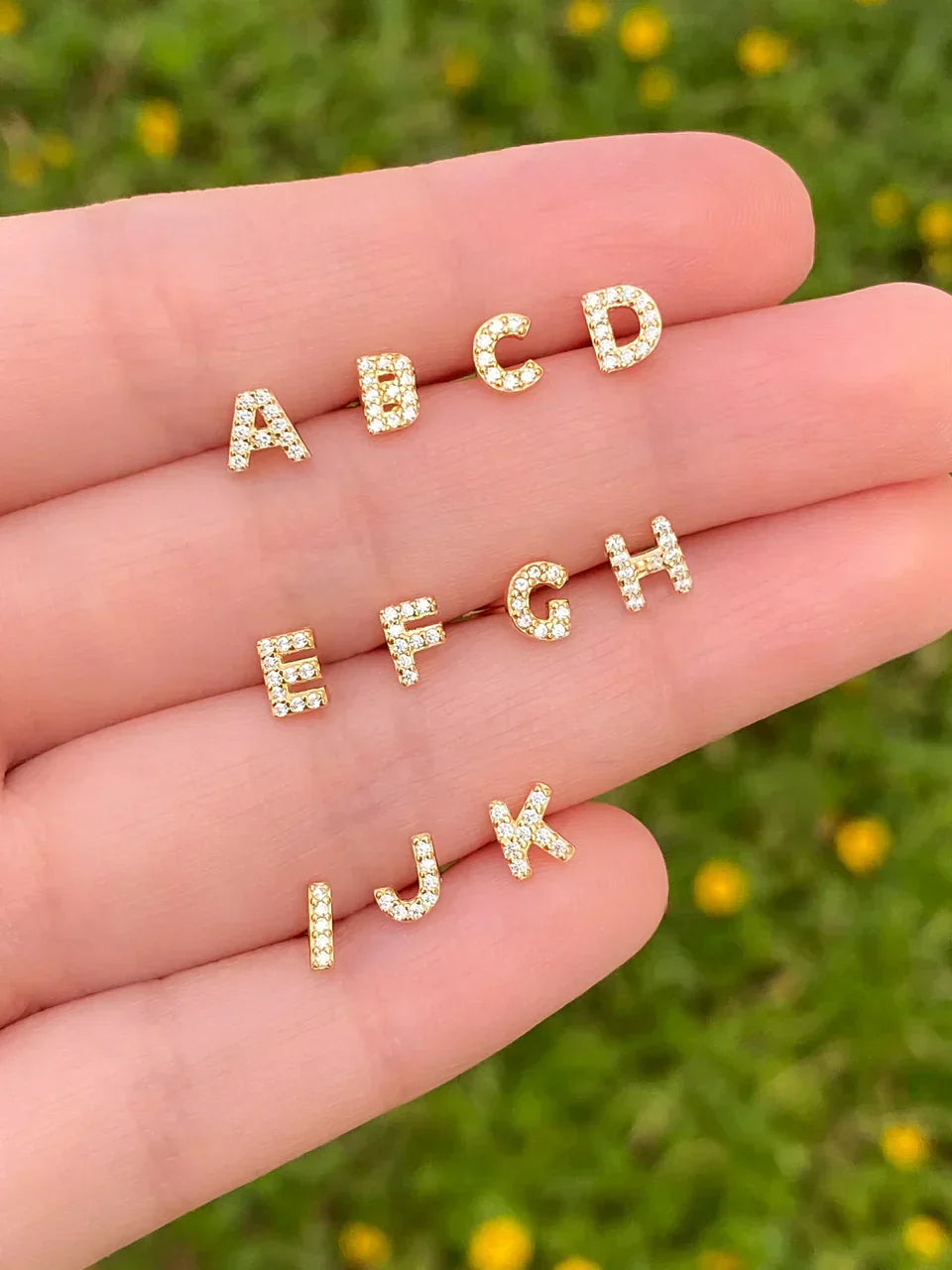 Initialen Oorbellen| Goud