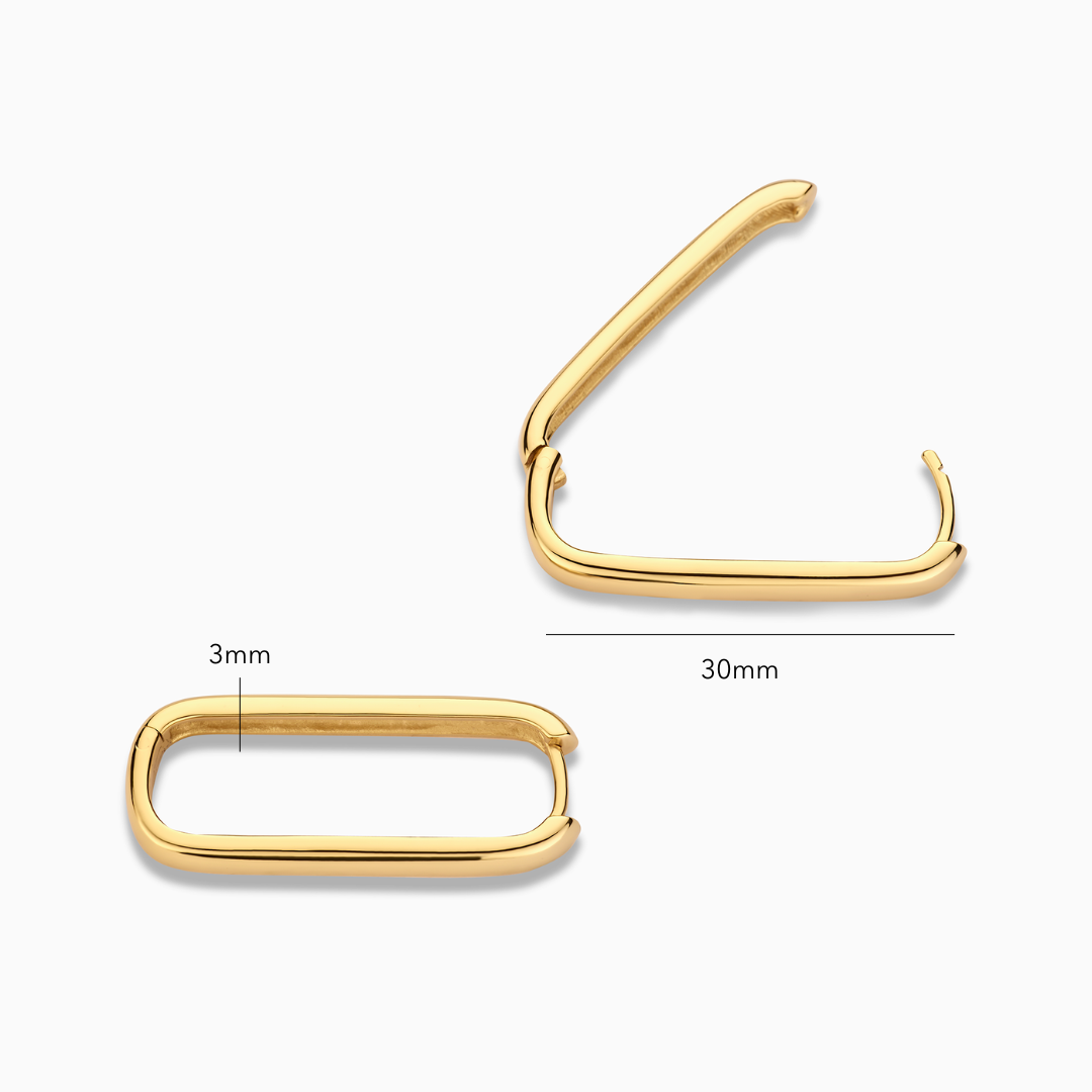 Grote Icon Hoops | Goud