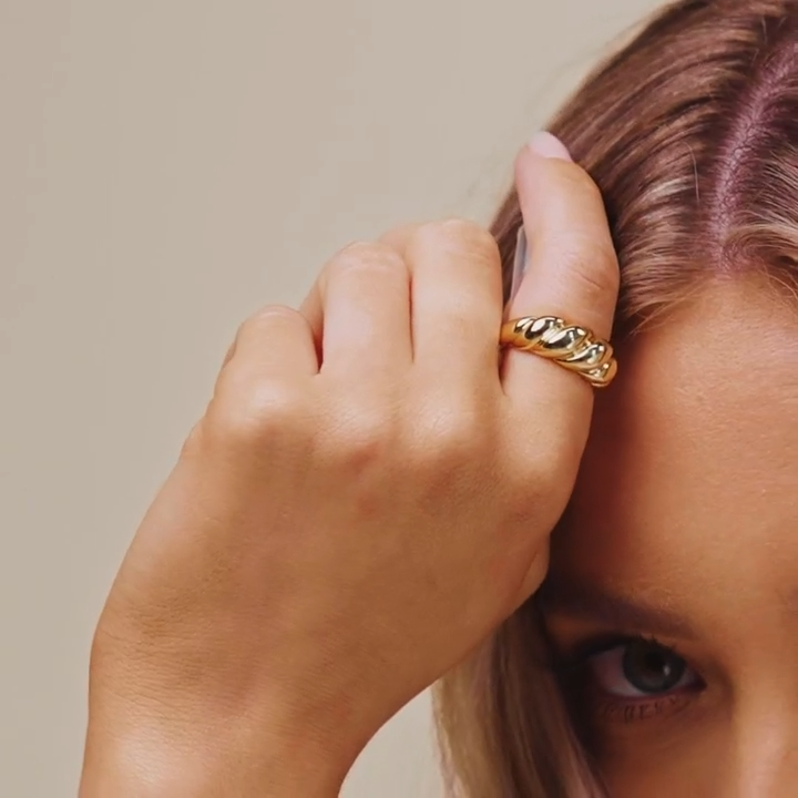 Elaria Visconti Ring | Goud